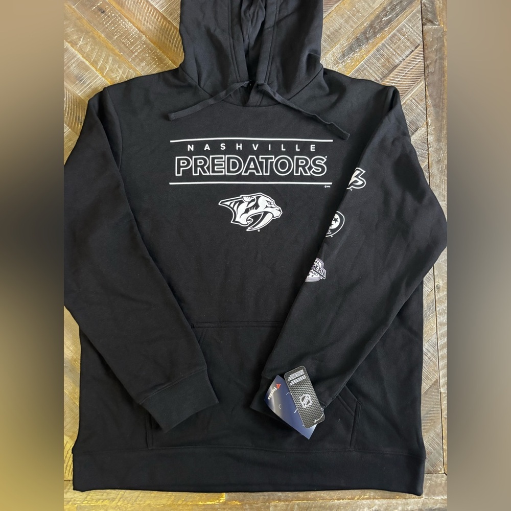 Fanatics Nashville Predators Black NHL Officially Licensed Hockey Hoodie XL